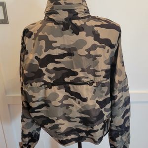 Zara Cropped Camo Windbreaker